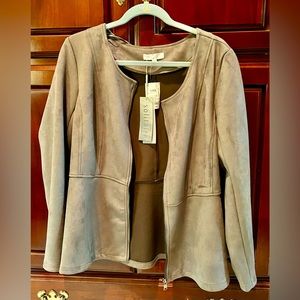 NWT Solitaire zip up jacket/blazer XL